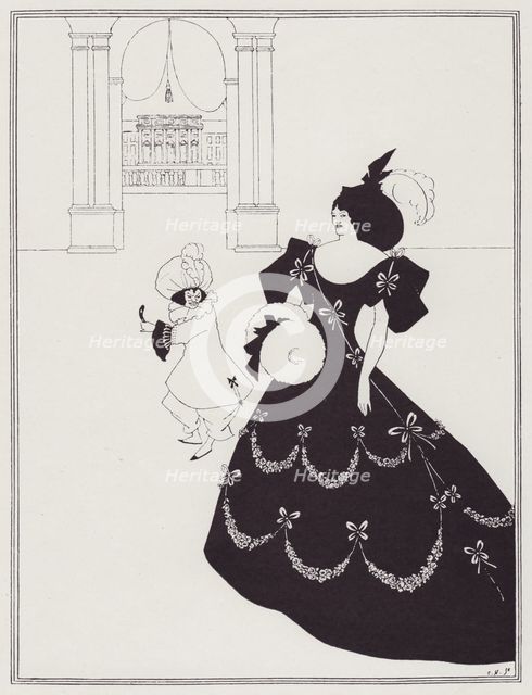 Comedy-Ballet of Marionettes, I, 1894. Creator: Aubrey Beardsley.
