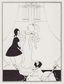 Comedy-Ballet of Marionettes, II, 1894. Creator: Aubrey Beardsley