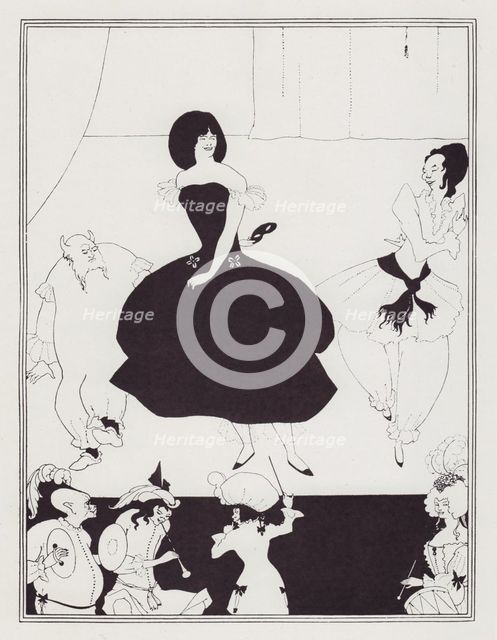 Comedy-Ballet of Marionettes, III, 1894. Creator: Aubrey Beardsley.