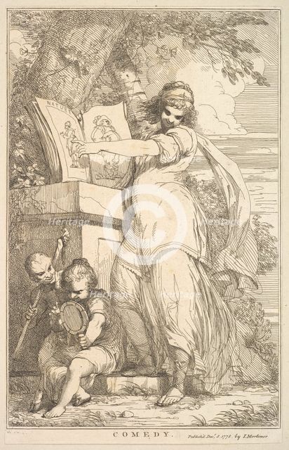 Comedy (from Fifteen Etchings Dedicated to Sir Joshua Reynolds), December 8, 1778. Creator: John Hamilton Mortimer.