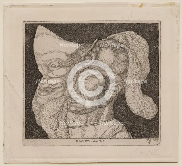 Comedian, (Invention 4), 1904. Creator: Paul Klee.