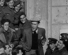 Comedian Tommy Trinder Entertaining Allied Troops, 1943-1944. Creator: British Pathe Ltd