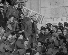 Comedian Tommy Trinder Entertaining Allied Troops, 1943-1944. Creator: British Pathe Ltd