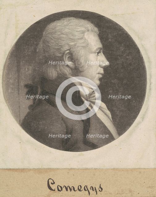 Comegys, 1798-1803. Creator: Charles Balthazar Julien Févret de Saint-Mémin.