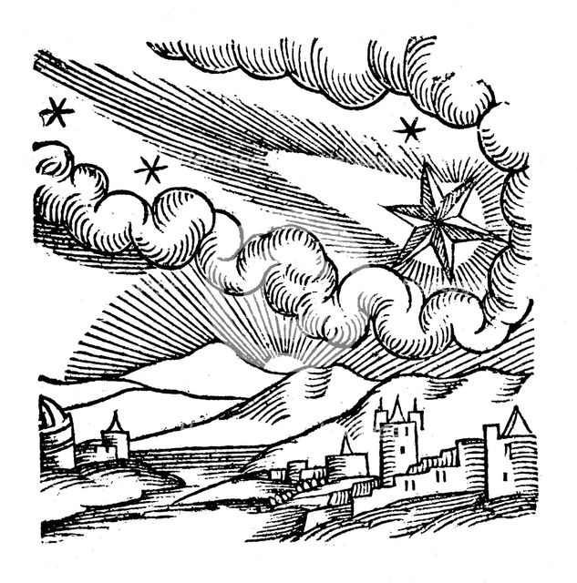 Comet of 1456 (Halley), 1557. Artist: Unknown