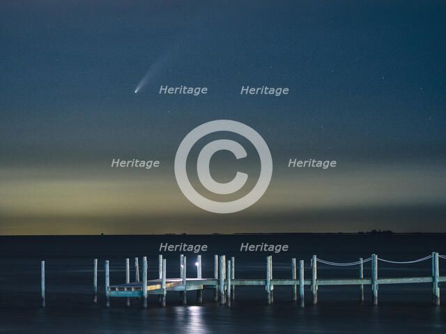 Comet Over The Bay. Creator: Eve Turek.