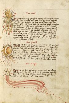 Comets, shortly after 1464. Creator: Unknown