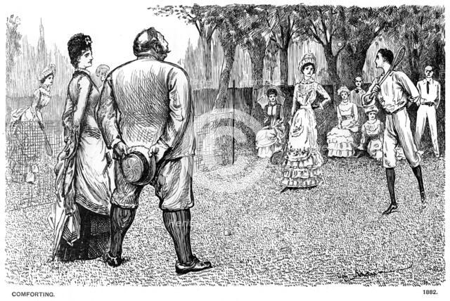 'Comforting', 1882 (1891). Artist: George du Maurier