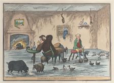 Comforts of an Irish Fishing Lodge, May 12, 1812., May 12, 1812. Creator: Thomas Rowlandson