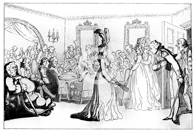 'Comforts of Bath: The Games', or 'Assembly with Card Players', 1798.Artist: Thomas Rowlandson