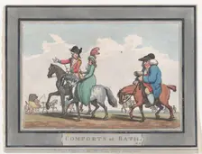 Comforts of Bath, Plate 5, January 6, 1798., January 6, 1798. Creator: Thomas Rowlandson
