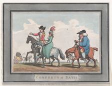 Comforts of Bath, Plate 5, January 6, 1798., January 6, 1798. Creator: Thomas Rowlandson