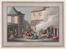 Comforts of Bath, Plate 7, January 6, 1798., January 6, 1798. Creator: Thomas Rowlandson