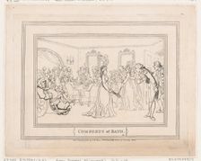 Comforts of Bath, Plate 8, January 6, 1798., January 6, 1798. Creator: Thomas Rowlandson