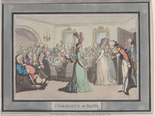 Comforts of Bath, Plate 8, January 6, 1798., January 6, 1798. Creator: Thomas Rowlandson