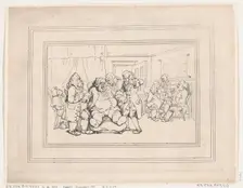 Comforts of Bath, Plate 1, January 6, 1798., January 6, 1798. Creator: Thomas Rowlandson