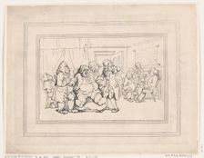 Comforts of Bath, Plate 1, January 6, 1798., January 6, 1798. Creator: Thomas Rowlandson
