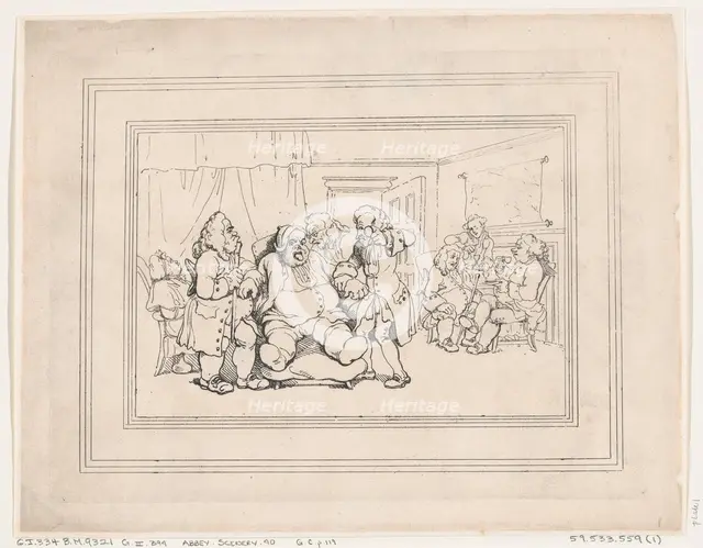 Comforts of Bath, Plate 1, January 6, 1798., January 6, 1798. Creator: Thomas Rowlandson.