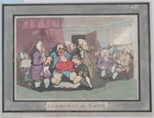Comforts of Bath, Plate 1, January 6, 1798., January 6, 1798. Creator: Thomas Rowlandson