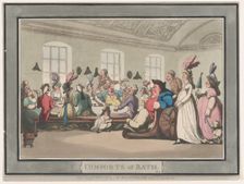 Comforts of Bath, Plate 11, January 6, 1798., January 6, 1798. Creator: Thomas Rowlandson
