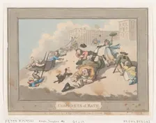 Comforts of Bath, Plate 12, January 6, 1798., January 6, 1798. Creator: Thomas Rowlandson