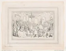 Comforts of Bath, Plate 2, January 6, 1798., January 6, 1798. Creator: Thomas Rowlandson