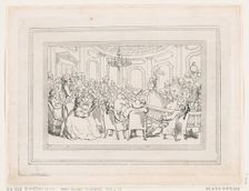 Comforts of Bath, Plate 2, January 6, 1798., January 6, 1798. Creator: Thomas Rowlandson