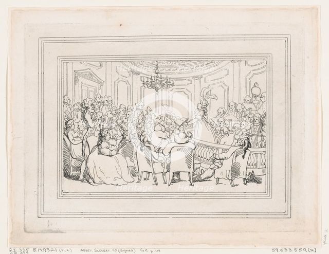 Comforts of Bath, Plate 2, January 6, 1798., January 6, 1798. Creator: Thomas Rowlandson.