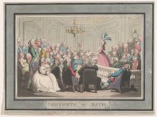 Comforts of Bath, Plate 2, January 6, 1798., January 6, 1798. Creator: Thomas Rowlandson