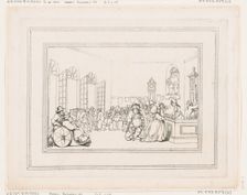 Comforts of Bath, Plate 3, January 6, 1798., January 6, 1798. Creator: Thomas Rowlandson