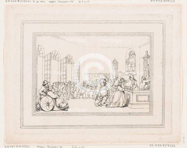 Comforts of Bath, Plate 3, January 6, 1798., January 6, 1798. Creator: Thomas Rowlandson.