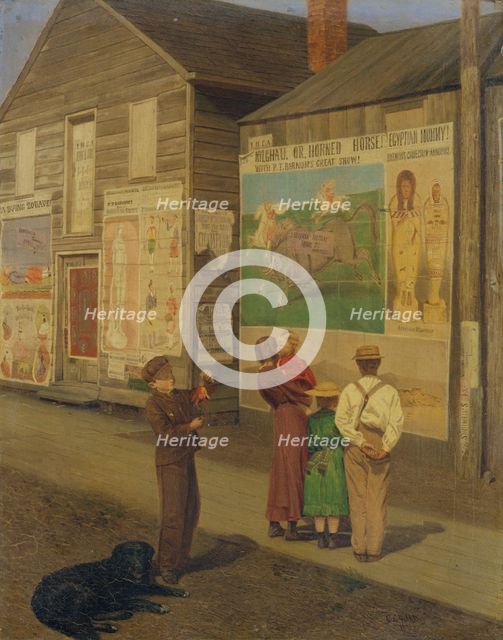 Coming Events Cast Their Shadows Before, 1871. Creator: Charles Caleb Ward.