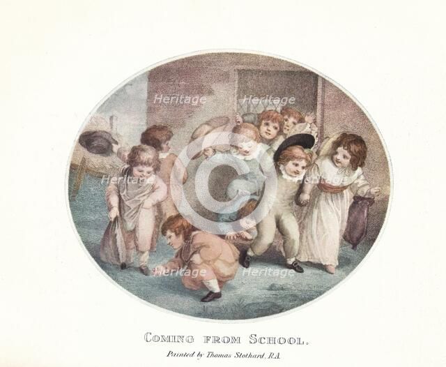 'Coming from School' (1906). Artist: Unknown.