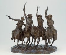 Coming Through the Rye (Over the Range), Modeled 1902, cast in bronze 1902/6. Creator: Frederic Remington