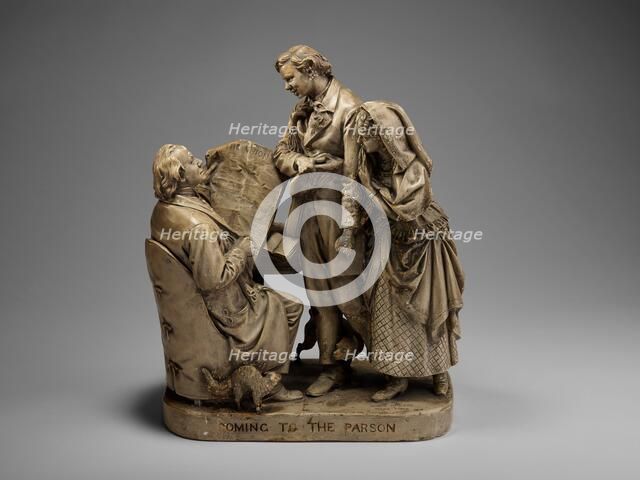 Coming to the Parson, 1870. Creator: John Rogers.