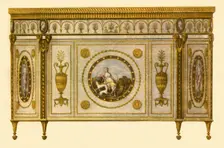 Commode designed by Robert Adam, 1770, (1946). Creator: Benedetto Pastorini