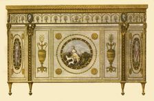 Commode designed by Robert Adam, 1770, (1946). Creator: Benedetto Pastorini