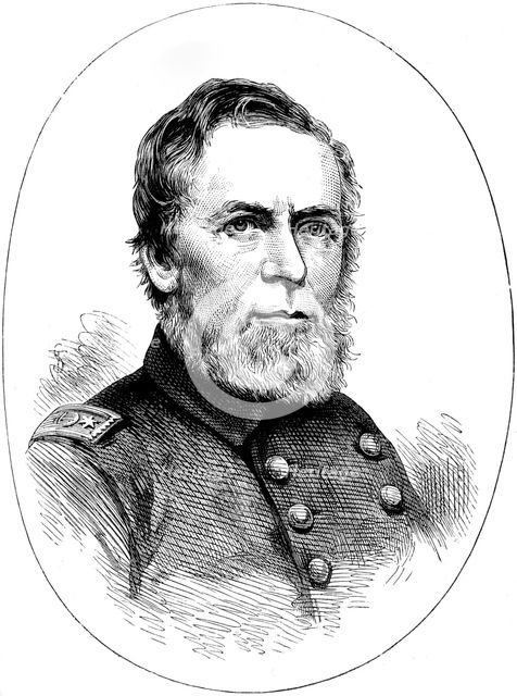 Commodore AH Foote, Union naval officer of the American Civil War, (c1880). Artist: Unknown