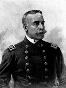 Commodore George Dewey, the hero of the Bombardment of Manila, 1898. Creator: Unknown
