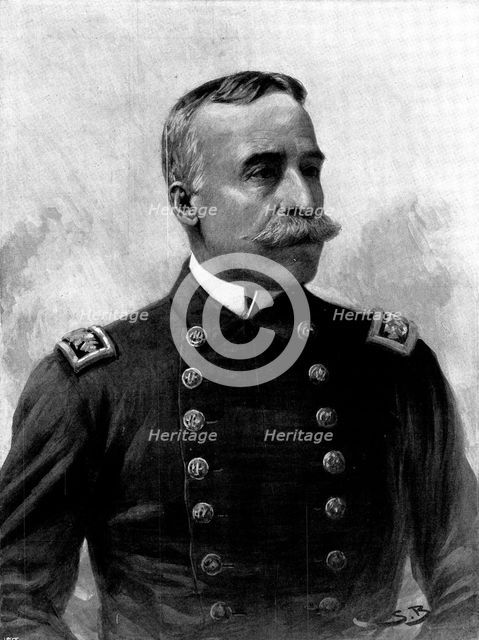 Commodore George Dewey, the hero of the Bombardment of Manila, 1898. Creator: Unknown.