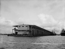 Commandancia Street wharf, Pensacola, Fla., between 1900 and 1905. Creator: Unknown