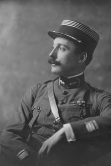 Commandant Crovoisier, portrait photograph, 1919 Feb. 3. Creator: Arnold Genthe