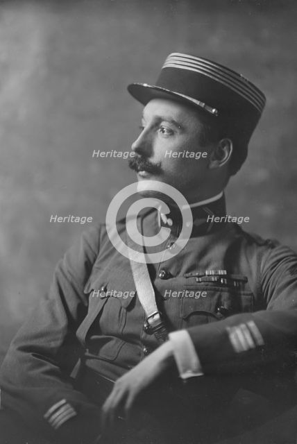 Commandant Crovoisier, portrait photograph, 1919 Feb. 3. Creator: Arnold Genthe.