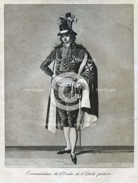 "Commandeur de l'Ordre de l'Etoile polaire", 1780s.  Creator: Johan Abraham Aleander.