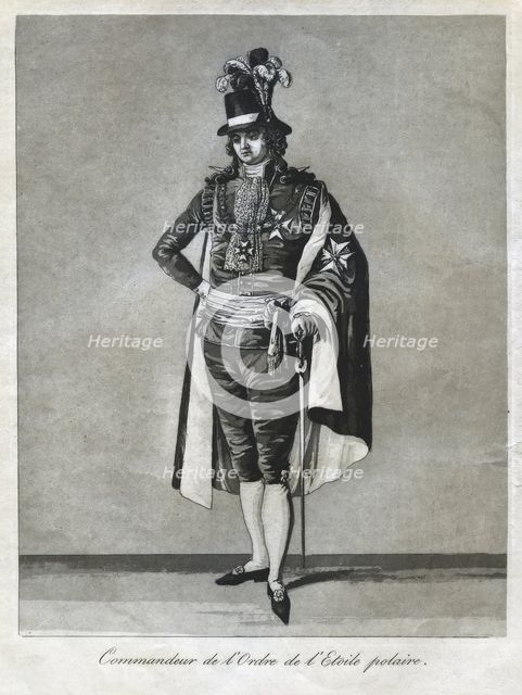 "Commandeur de l'Ordre de l'Etoile polaire", 1780s.  Creator: Johan Abraham Aleander.
