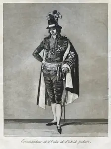 "Commandeur de l'Ordre de l'Etoile polaire", 1780s. Creator: Johan Abraham Aleander