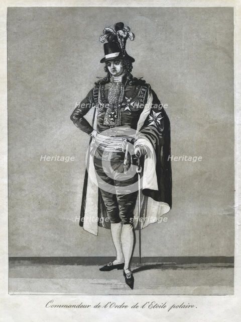"Commandeur de l'Ordre de l'Etoile polaire", 1780s.  Creator: Johan Abraham Aleander.