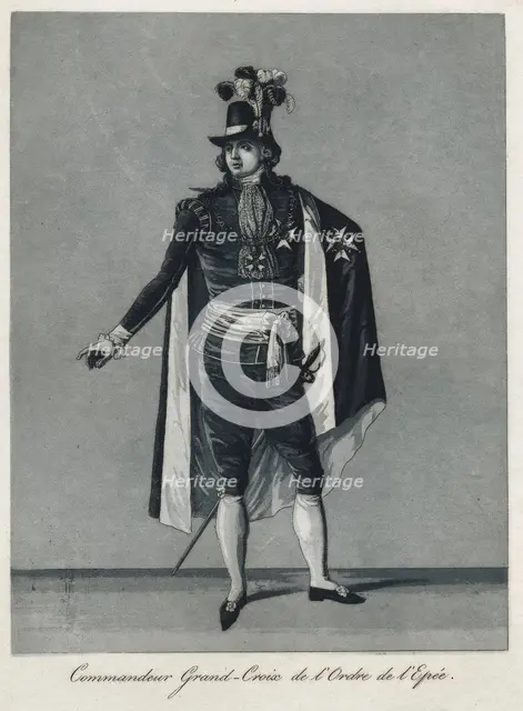 "Commandeur Grand-Croix de l'Ordre de l'Epée", 1780s.  Creator: Johan Abraham Aleander.