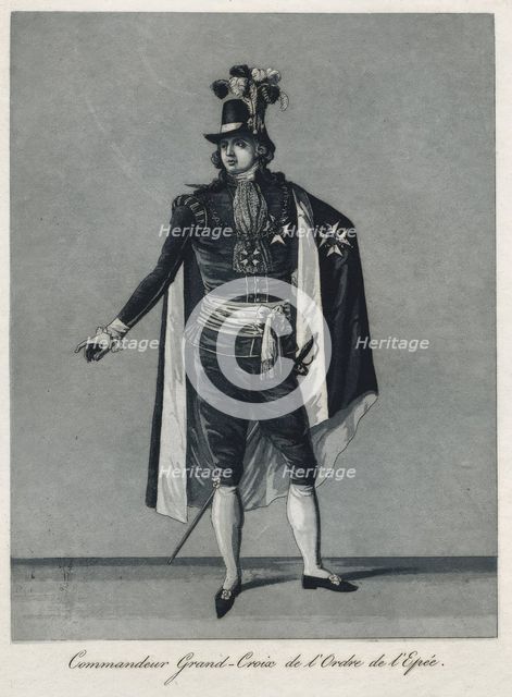 "Commandeur Grand-Croix de l'Ordre de l'Epée", 1780s.  Creator: Johan Abraham Aleander.