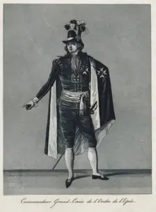 "Commandeur Grand-Croix de l'Ordre de l'Epée", 1780s. Creator: Johan Abraham Aleander